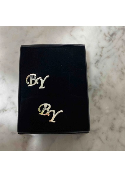 Şık Majisküllü Iki Harf Kol Düğmesi Erkek Özel Gün Hediyesi