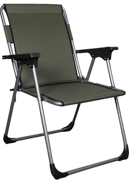 Şık 4'lü Katlanır Sandalye ve Masa Seti, Haki, Pratik ve Modern Tasarım fiyatları