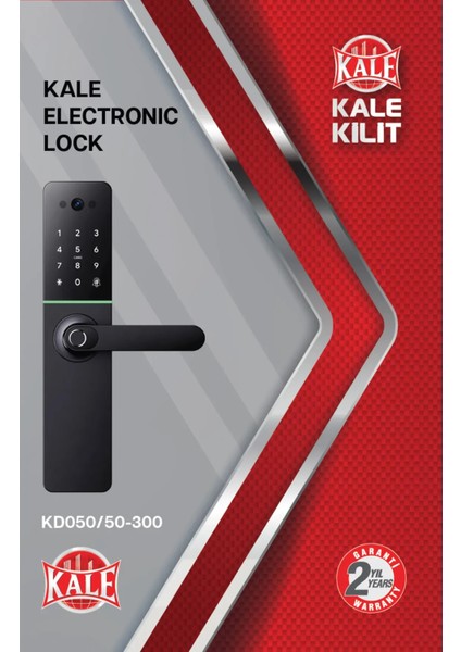 KD050/50-300 Kale Parmak Izli ve Elektronik Şifreli Akıllı Kilit