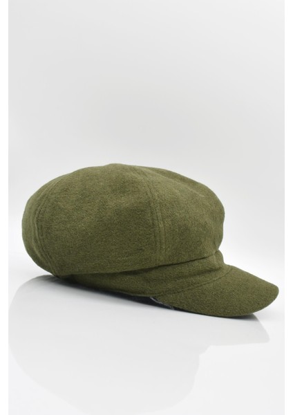 Haki Bayan Şapka Kadın Kasket Yün Flat Cap fiyatları