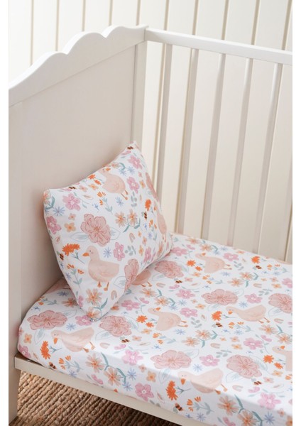 Collection Organik Bebek Lastikli Çarşaf (100X200+20) Flowering Duck modelleri