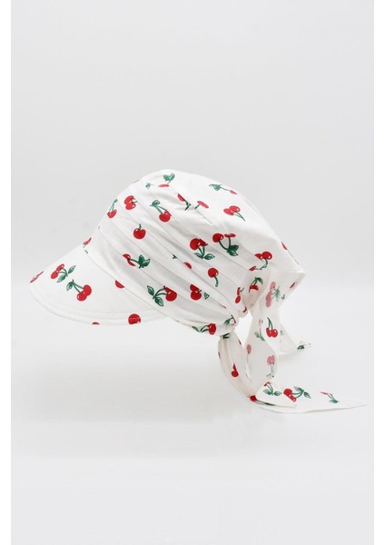 Kadın Siperli Eşarp Bandana Plaj Şapkası