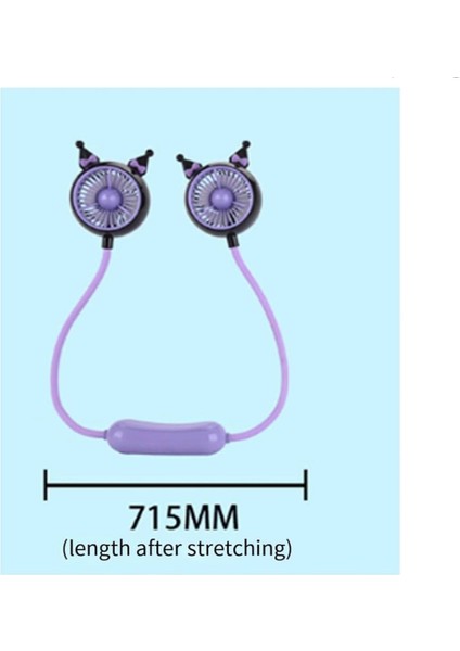 Kuromi Boyun Tipi Mini Fan – 3 Kademe Ayarlı, Taşınabilir Soğutucu fiyatları