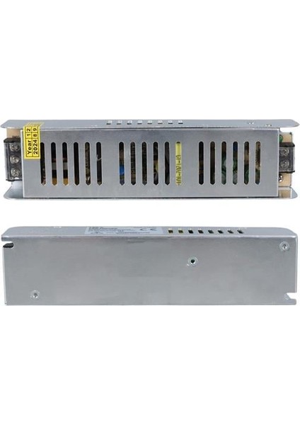 Robinanka Ledx ALN-M1210S 12 Volt 10 Amper 120 Watt Slim Metal Kasa Adaptör 190X48X38MM