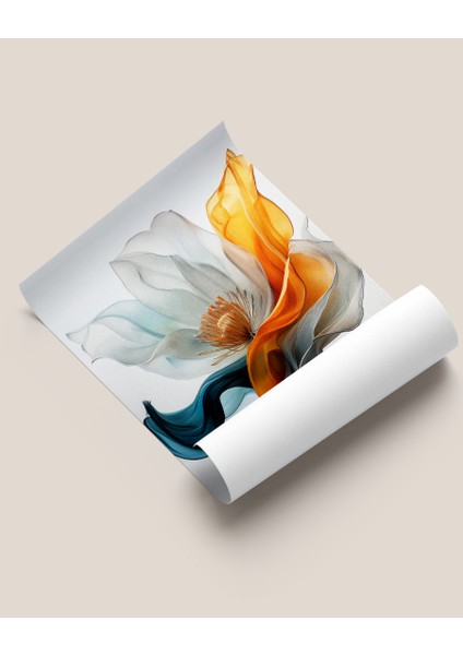 Çerçevesiz Poster Mavi Retro Vazo fiyatları