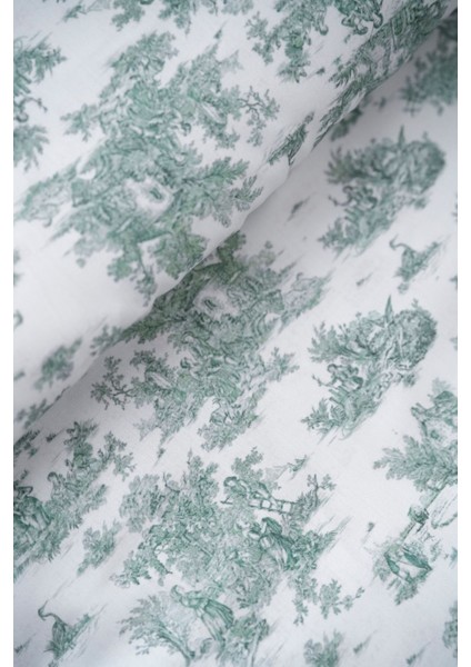 Tek Kişilik Nevresim Takımı | %100 Pamuk, Çift Yüz Baskılı (160X220) - Toile De Jouy