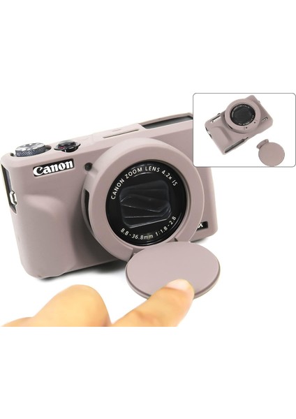 Powershot G7 x Mark Iıı Uyumlu Silikon Koruyucu Kılıf,yumuşak, Darbeye Dayanıklı fırsatları