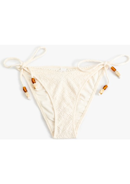 Boncuklu Brodeli Yanları Ipli Bikini Altı