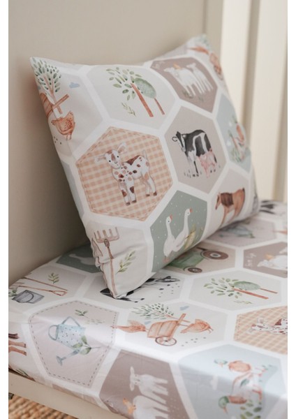 Collection Organik Bebek Lastikli Çarşaf (55X95+15) Çiftlik indirimleri