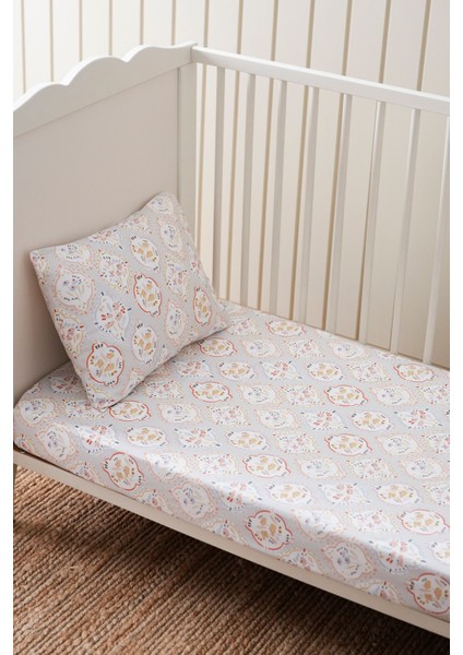 Collection Organik Bebek Lastikli Çarşaf (90X200+20) Çiçekli modelleri