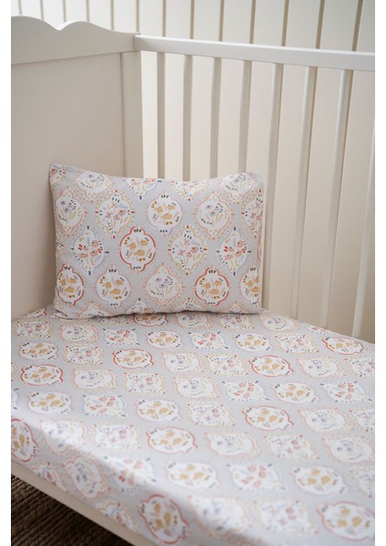 Collection Organik Bebek Lastikli Çarşaf (90X200+20) Çiçekli fırsatları