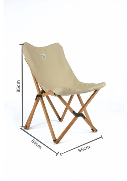Şık Ahşap Katlanır Masa ve Sandalye Seti, Kahverengi ve Bej Renk, 50X50X50 cm fırsatları