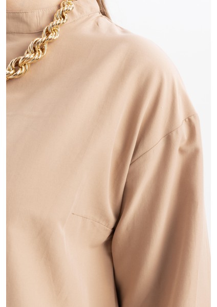 Vizon-Gizli Fermuarlı Yırtmaçlı Bluz indirimleri