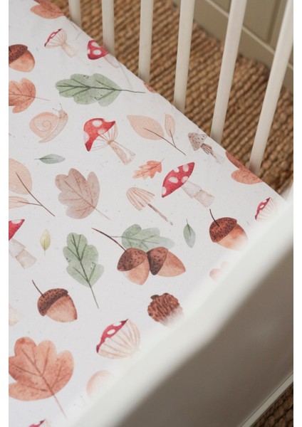 Collection Organik Bebek Lastikli Çarşaf (90X200+20) Mantar