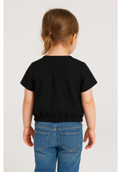 Kız Çocuk Kısa Kollu Siyah Gömlek Bluz – Şık, Rahat ve Günlük Kullanıma Uygun fırsatları