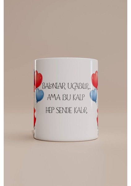 Isme Özel Aşk Taşıyan Kedi Temalı Kupa Bardak