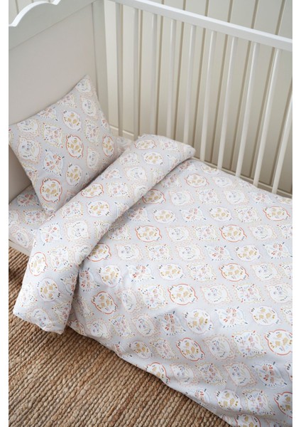 Collection Organik Bebek Lastikli Çarşaf (70X110+15) Flowering Duck