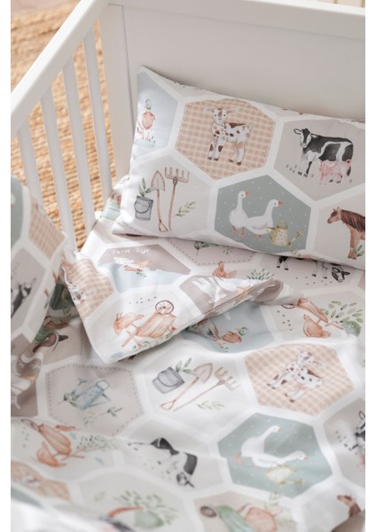 Park Yatak Nevresim Takımı 80X120 - Çiftlik