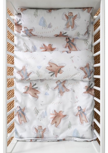 Anne Yanı Nevresim Takımı 60X100 - Snowy Bear modelleri