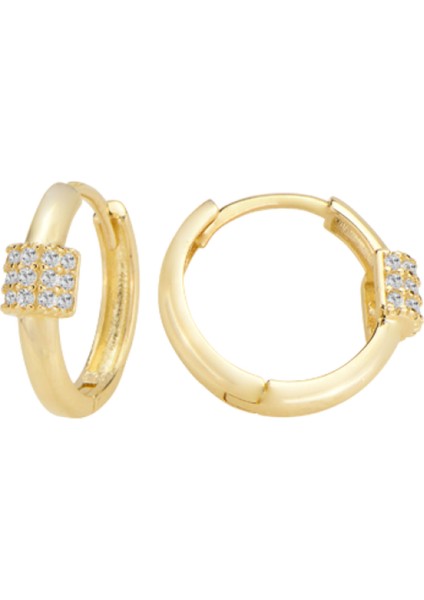 14 Ayar Altın Minimalist Huggie Küpe Zarif ve Modern Tasarım T146