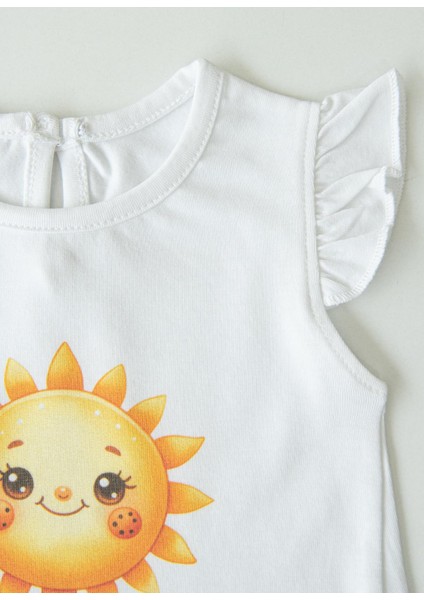 Organik Mellow 2'li T-Shirt Beyaz Pembe modelleri
