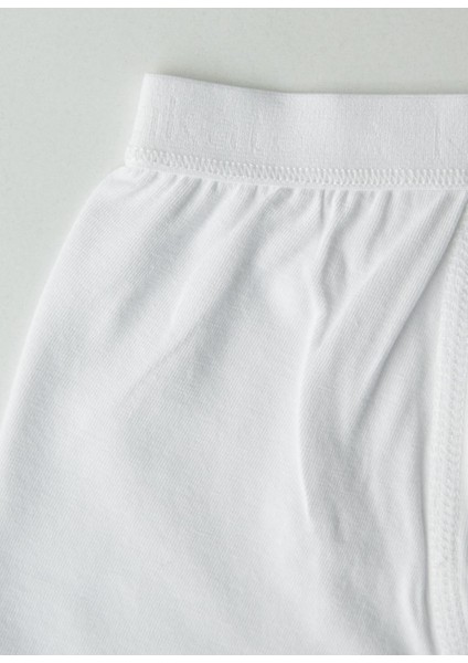 Organik Klasik 3'lü Erkek Boxer Beyaz modelleri