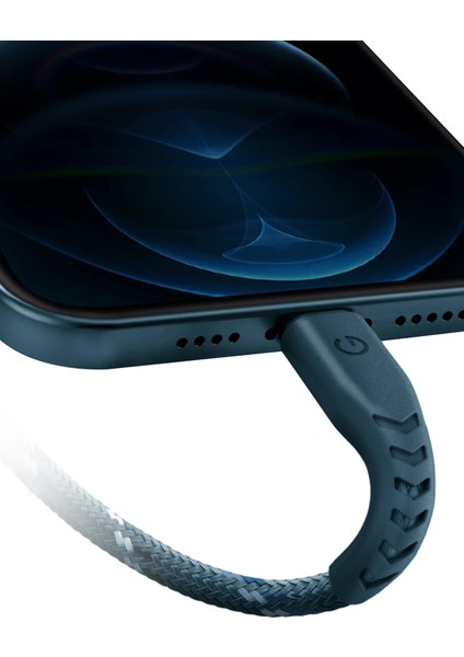 iPad iPhone C89 Nyloflex 1.5m 3A USB To Lightning Hızlı Şarj Kablosu fırsatları