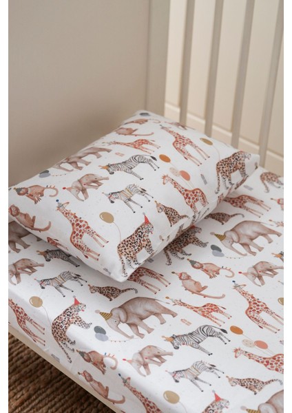 Collection Organik Bebek Lastikli Çarşaf (90X200+20) - Zoo Party modelleri