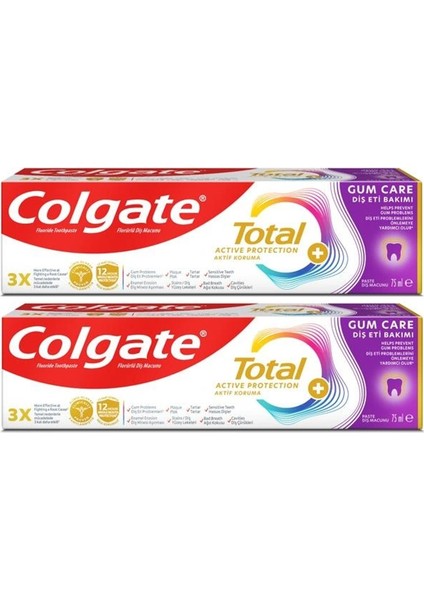 Total Pro Diş Eti Sağlığı Diş Macunu 75 ml 2 Adet
