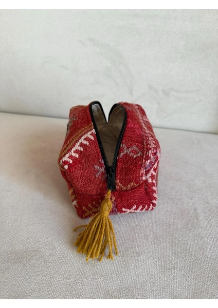 Kırmızı Renkli Türk Kilim Çantası, El Yapımı Boho Tarzı El Çantası, Etkileyici Moda Stili indirimleri