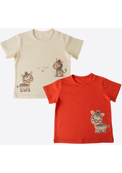 Organik Zebras 2'li T-Shirt Natural fiyatları