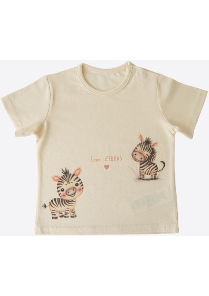 Organik Zebras 2'li T-Shirt Natural modelleri