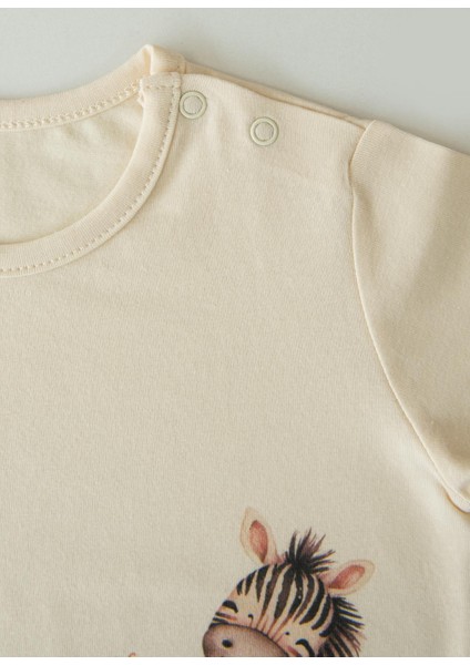 Organik Zebras 2'li T-Shirt Natural fırsatları