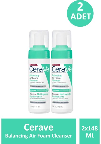 Balancing Air Foam Cleanser 148 ml 2 Adet
