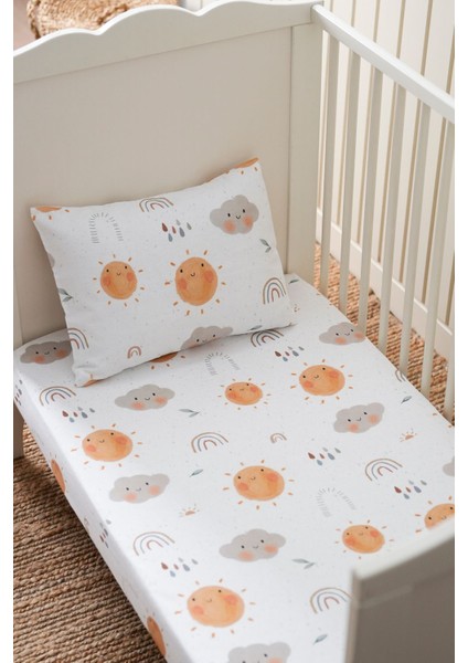 Collection Organik Bebek Lastikli Çarşaf (55X95+15) Sunshine