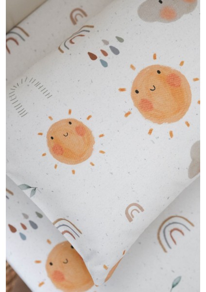 Collection Organik Bebek Lastikli Çarşaf (55X95+15) Sunshine