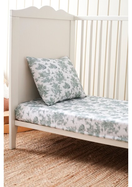 Collection Organik Bebek Lastikli Çarşaf (90X190+20) Toile De Jouy