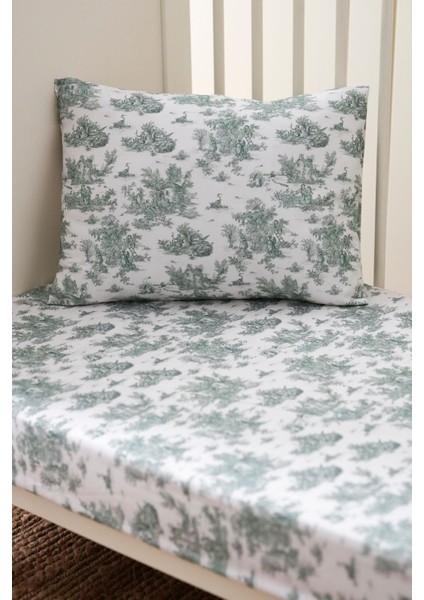 Collection Organik Bebek Lastikli Çarşaf (90X190+20) Toile De Jouy