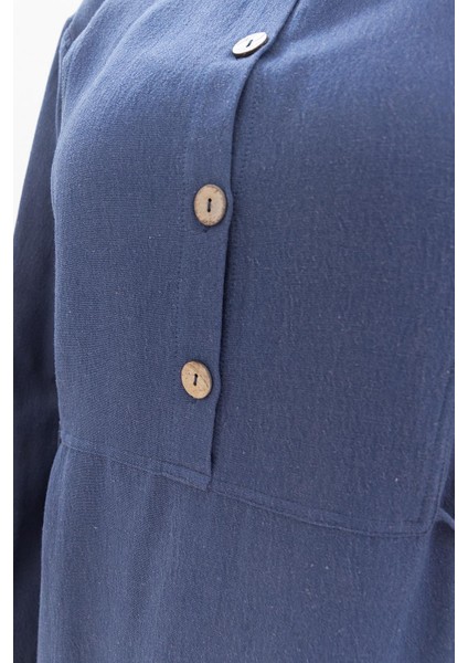 Indigo-Bağlama Detaylı Pantolonlu Takım fırsatları