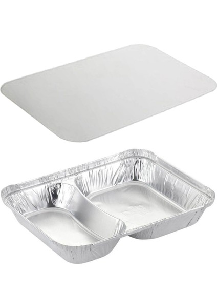 2 Gözlü Alüminyum Kap Ve Kapak Seti