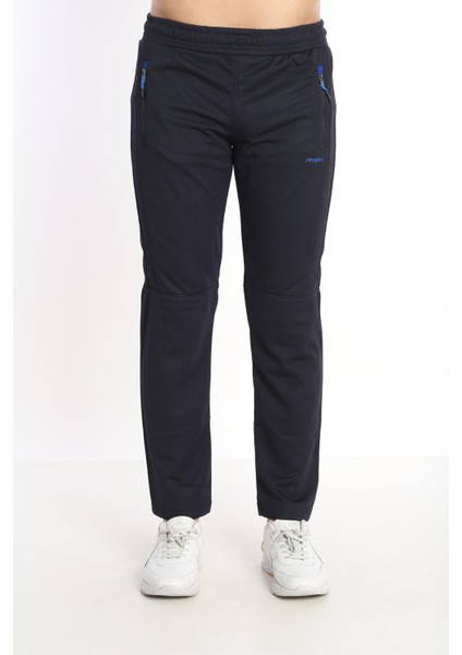 Erkek Lacivert-Mavi Mare Jaker Kumaş Bel Lastikli Boru Paça Eşofman Altı - 3001 fiyatları