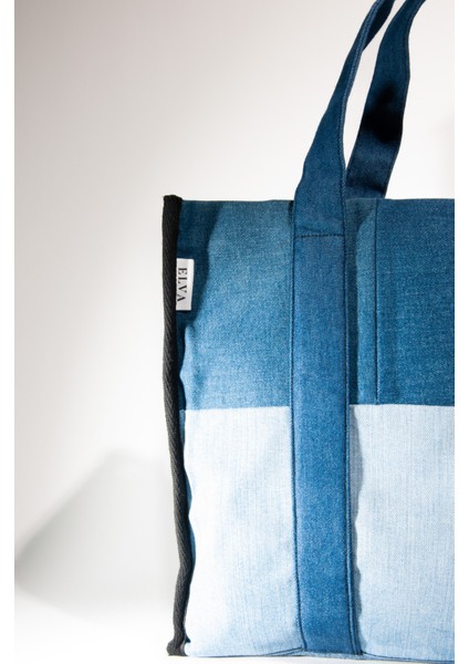 Kadın Kot El ve Omuz Çantası | Patchwork Tasarım - Günlük ve Şehir Kullanımı Için Şık Model