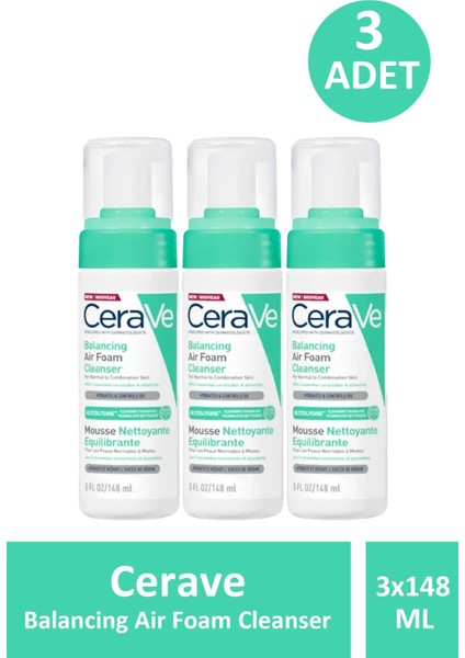 Balancing Air Foam Cleanser 148 ml 3 Adet