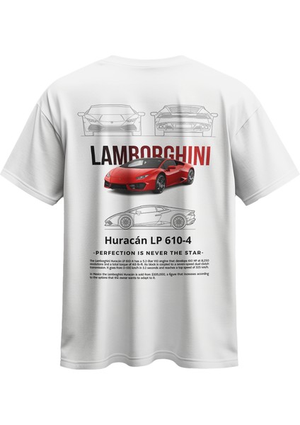 Lamborghini Baskılı Compact Penye T-Shirt modelleri