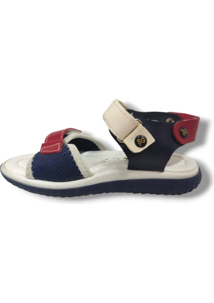 Şirinbebe 1606-20 Anatomik Cırtlı Bant Örgü Kumaş Erkek Çocuk Sandalet Lacivert Kırmızı 26-30 modelleri