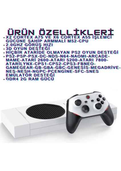 Retro Tv Bağlantılı Oyun Konsolu 128GB Ps2/psp/psx 3D 20000 Oyunlu Gta Vice City-San Andres indirimleri