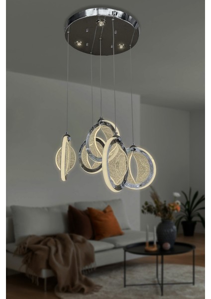5 Li Halka Sarkıt LED Avize