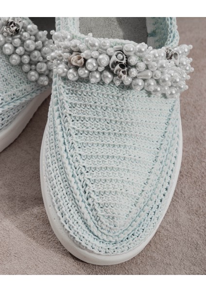 Buz Mavisi Incili Kadın Espadril fiyatları