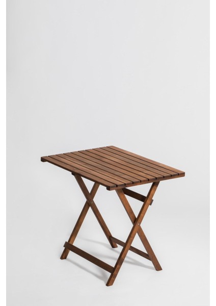 Katlanır Ahşap Masa ve Sandalye Takımı, Ceviz Renk, 60X80 cm fiyatları