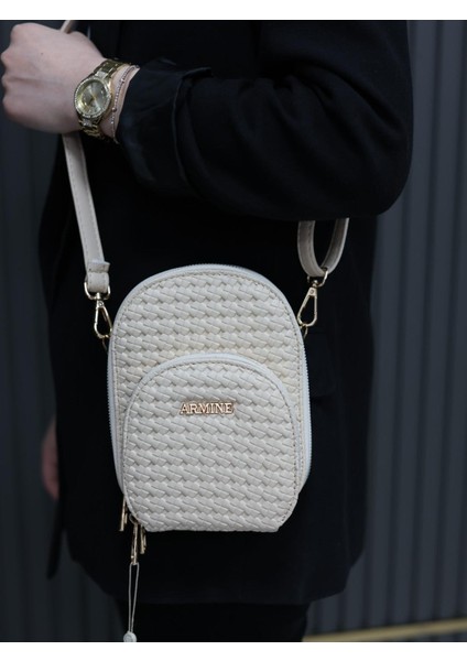 Bayan Çanta Örgü Krem AR38412